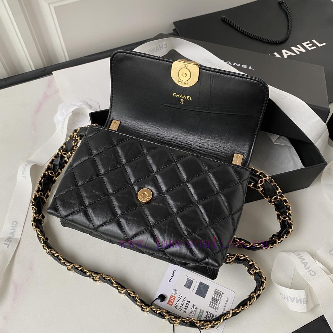 Chanel Bag Chanel️23k. The leather of AS3572 wrinkled cowhide is thickened, and the leather d9cfdwz5 - Image 10