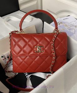 Chanel Bag Chanel Trendy 24C AS92236 CC controller model has made a comeback with its classi ikv74nir