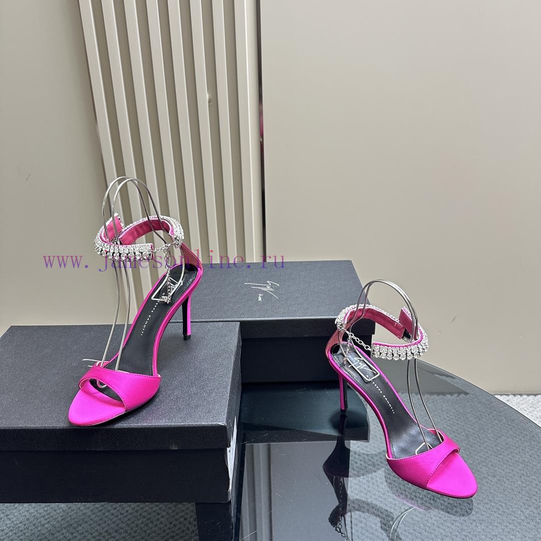 Giuseppe ZanottiGZ 2024s new rhinestone high heelsLacquer leather shoe headpiece with rhinesj4spcuw4 - Image 7
