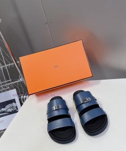 Male 10 Η ERMES Hermes Spring/Summer Classic Couple's Second Uncle Slippers Chypre Ugly Cute3fpqkojm