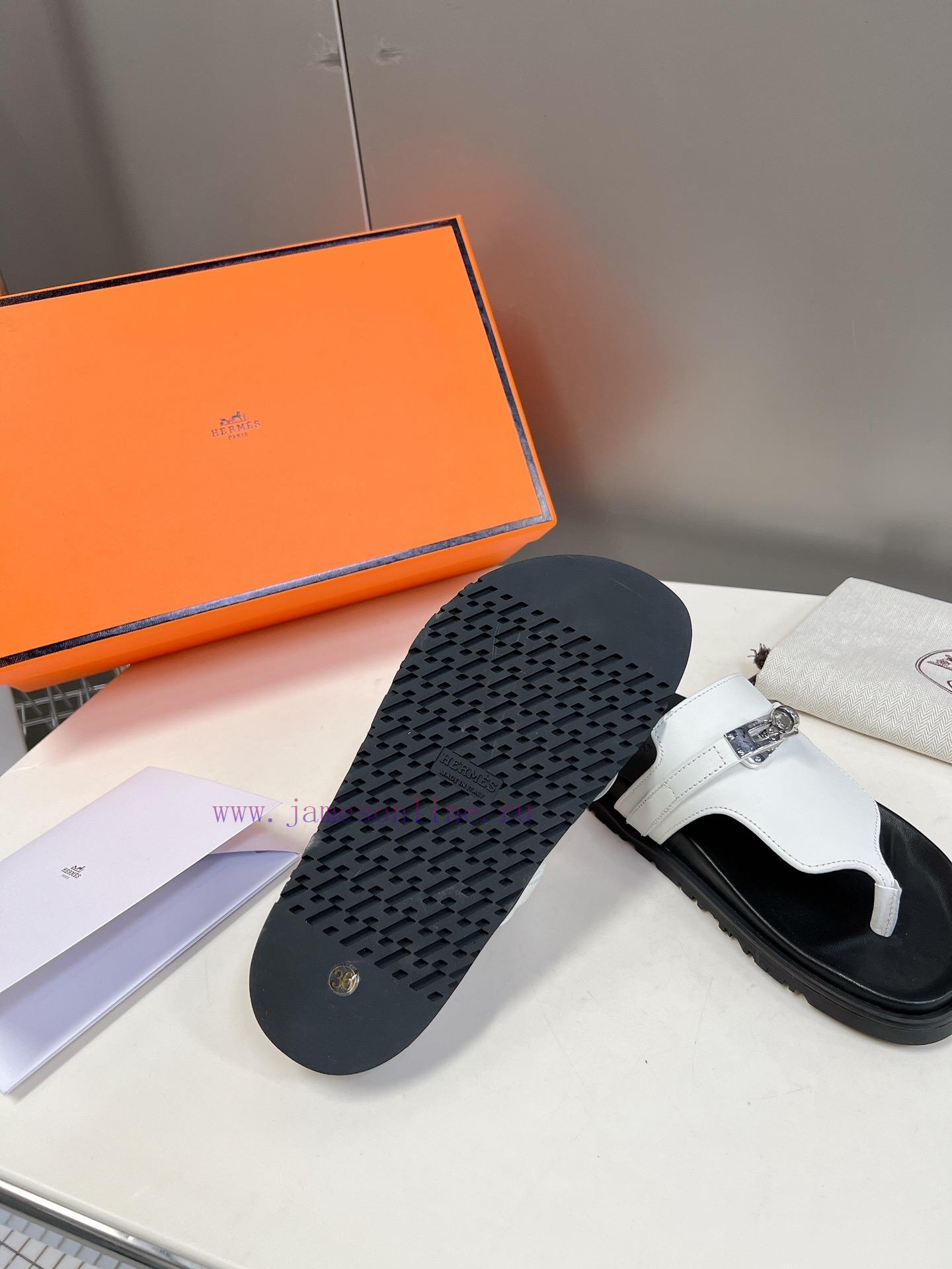 Male 10 Η ERMES Hermes Spring/Summer Classic Couple's Second Uncle Slippers Chypre Ugly Cute9hkg5h77 - Image 10