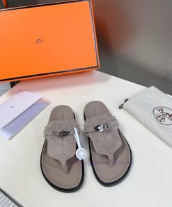 Male 10 Η ERMES Hermes Spring/Summer Classic Couple's Second Uncle Slippers Chypre Ugly Cute2svg8qss