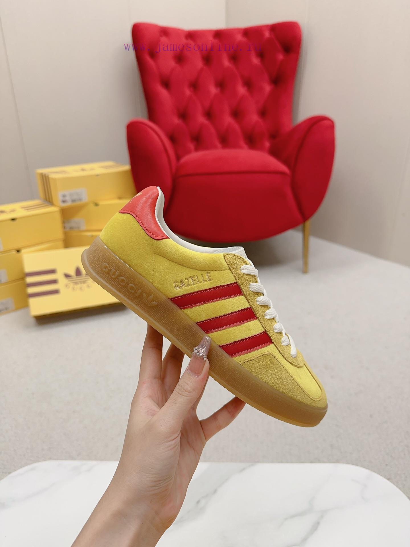 . The Guccix adidas Original cross-border collaboration German training sports shoe features6nd96hbu - Image 4