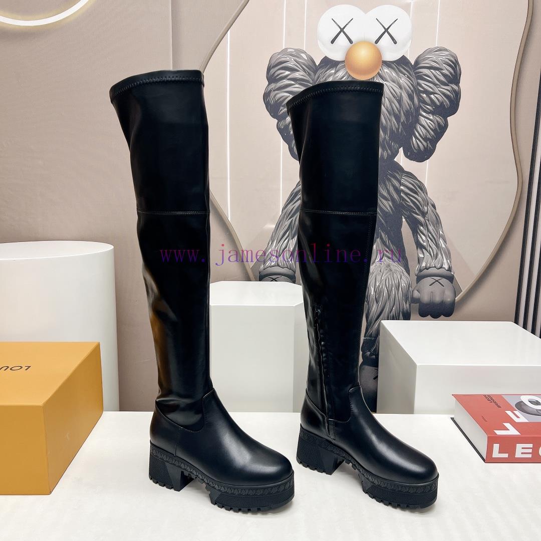 LV Donkey Home 2023 vs Autumn/Winter High Boots SeriesThick soled high stretch bootsMade by gwcdbd7h - Image 3