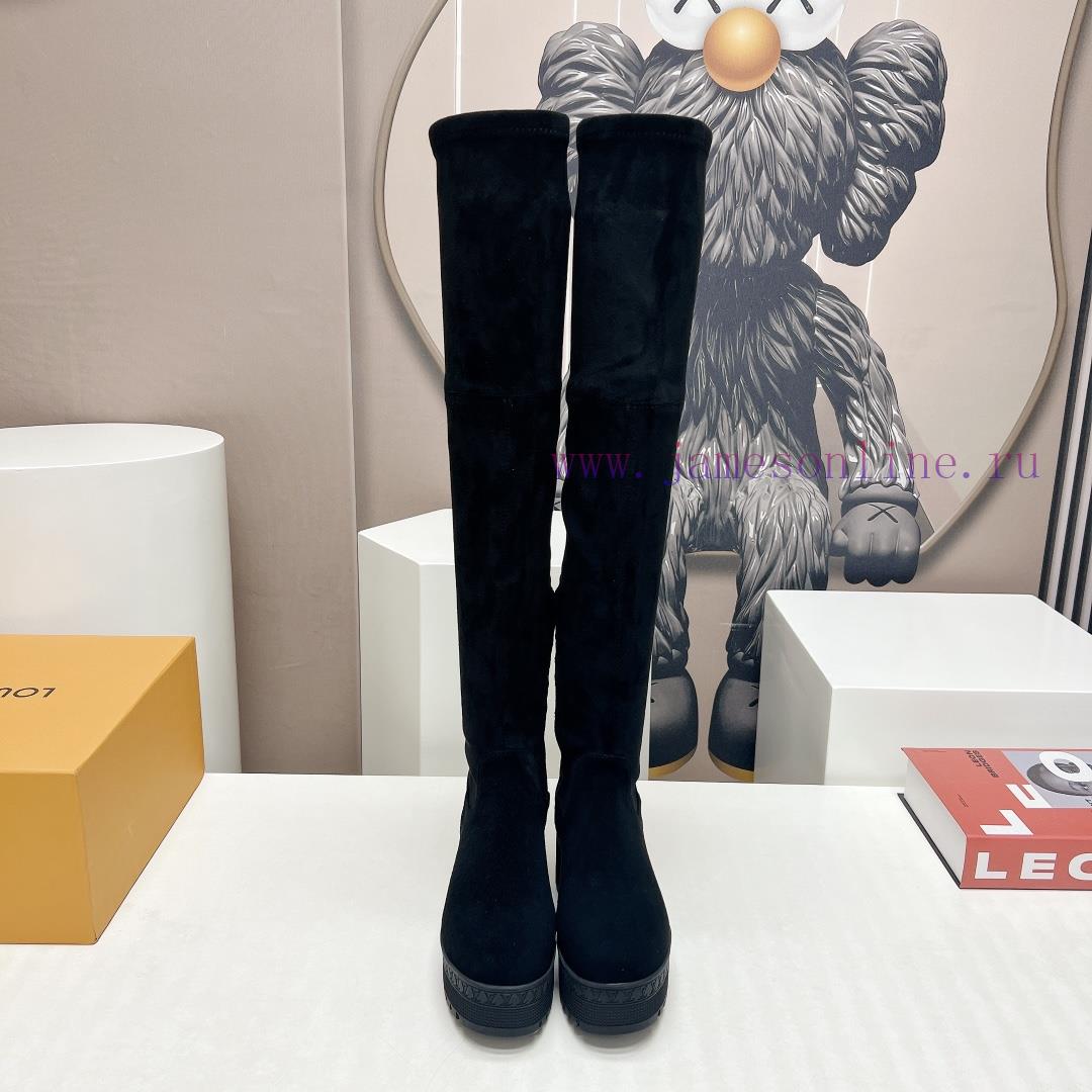 LV Donkey Home 2023 vs Autumn/Winter High Boots SeriesThick soled high stretch bootsMade by rulya8kp