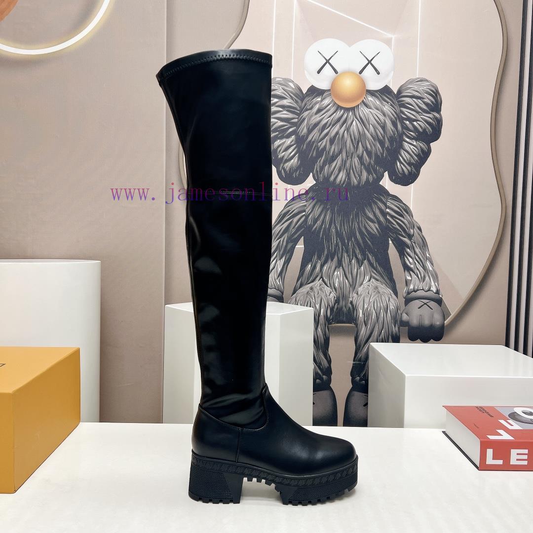 LV Donkey Home 2023 vs Autumn/Winter High Boots SeriesThick soled high stretch bootsMade by gwcdbd7h - Image 6