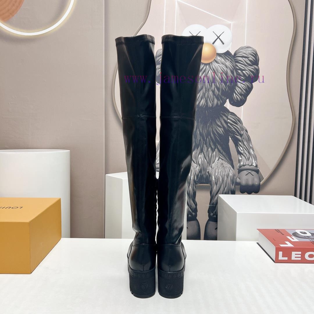 LV Donkey Home 2023 vs Autumn/Winter High Boots SeriesThick soled high stretch bootsMade by gwcdbd7h - Image 9