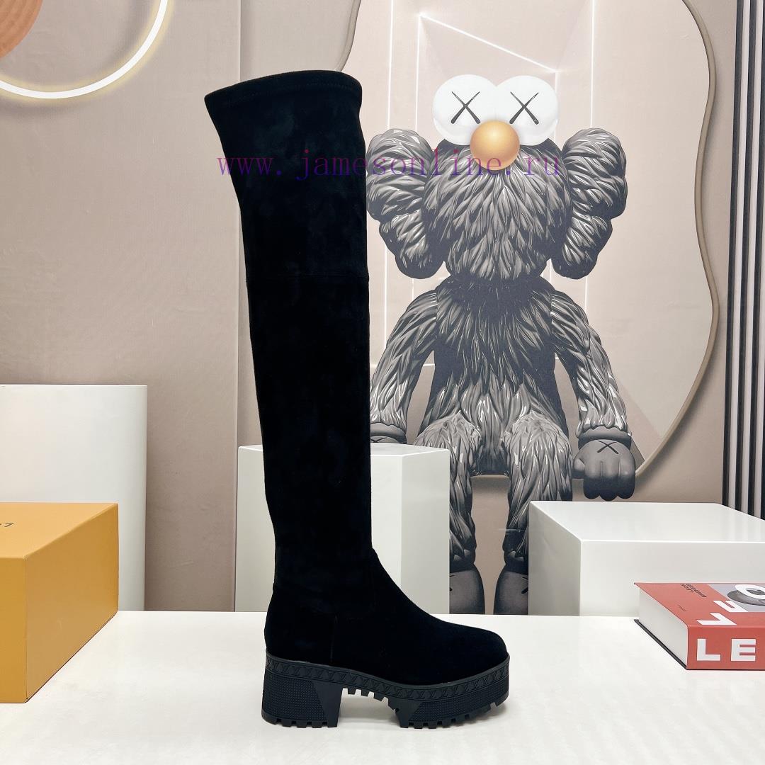 LV Donkey Home 2023 vs Autumn/Winter High Boots SeriesThick soled high stretch bootsMade by rulya8kp - Image 6
