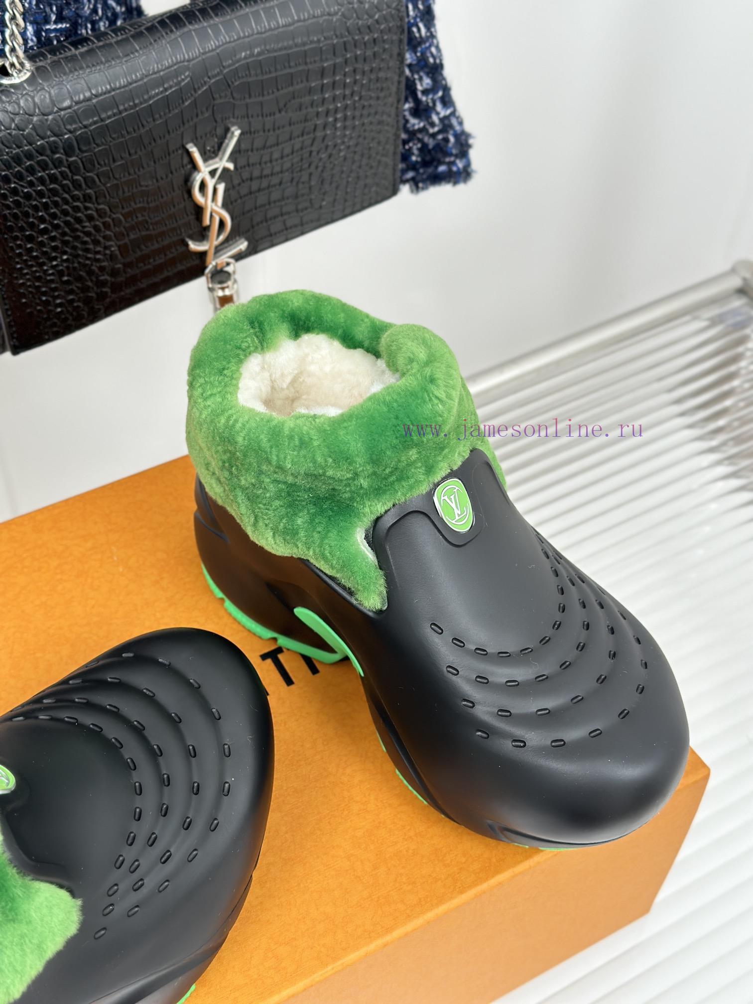 Donkey Shark Shark 🦈 23S autumn and winter new products, casual sports dad hole hairy shoesRsn97jx9w - Image 6