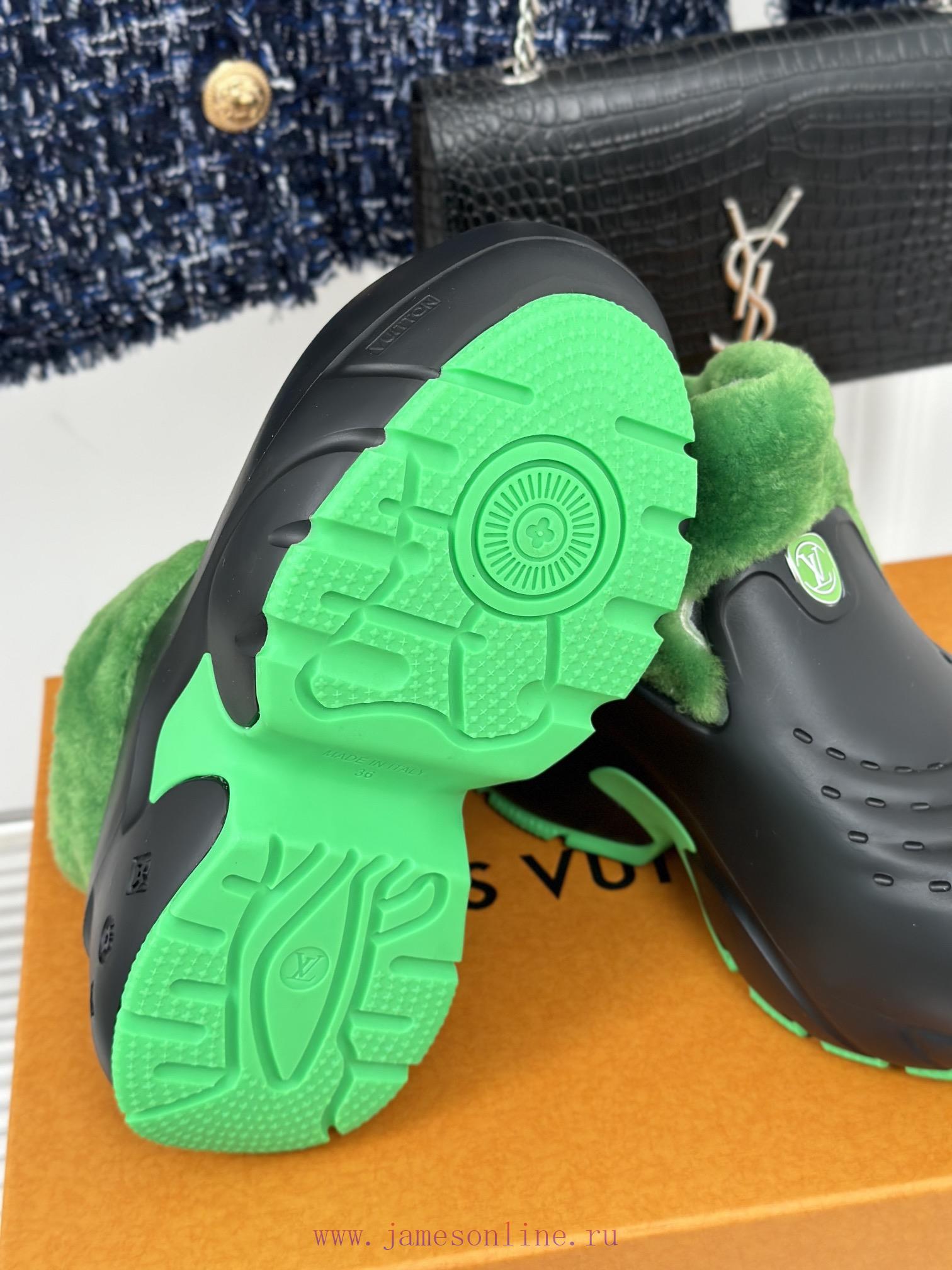 Donkey Shark Shark 🦈 23S autumn and winter new products, casual sports dad hole hairy shoesRsn97jx9w - Image 10