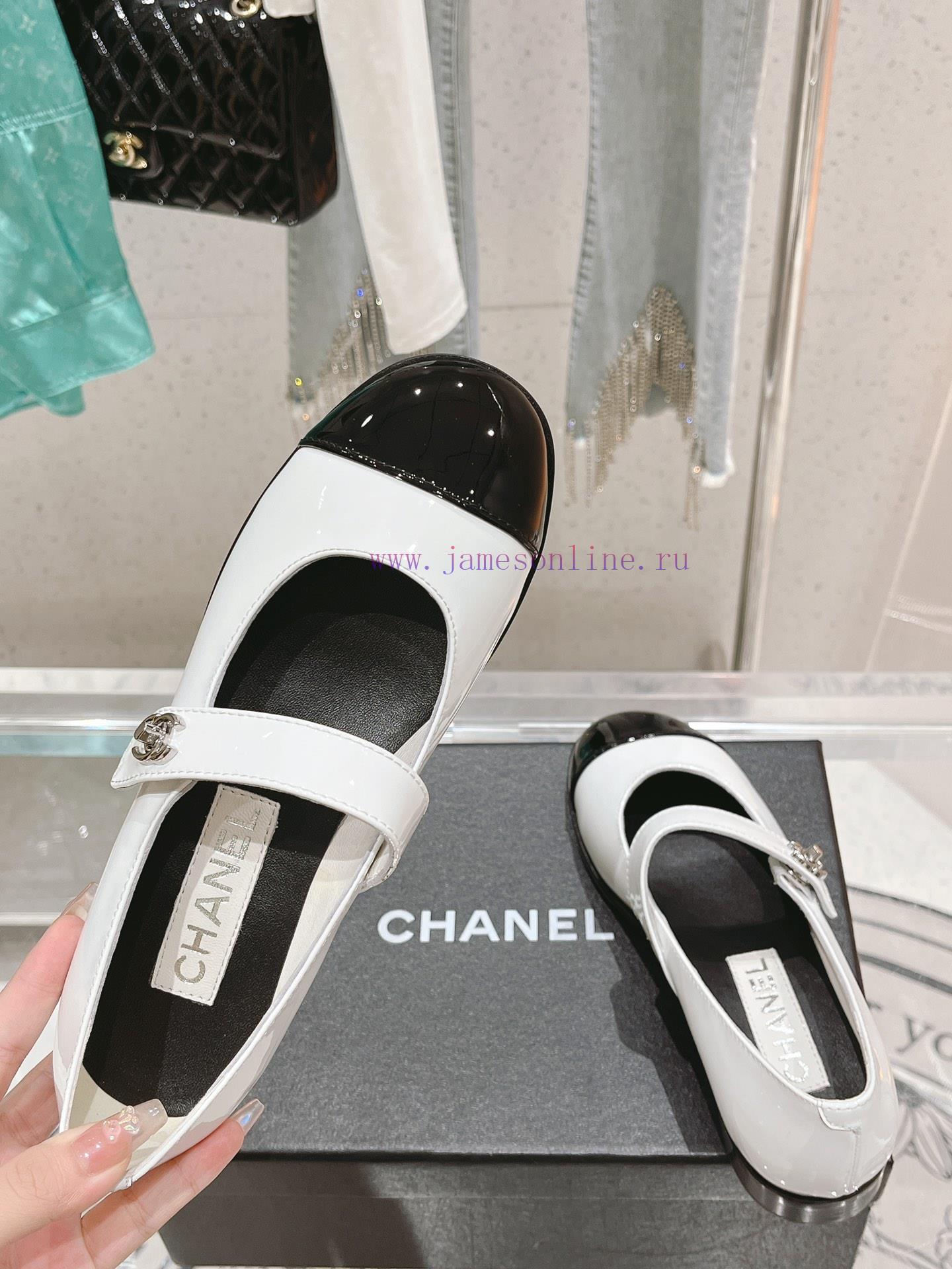 𝗖𝗛𝗔𝗡𝗘𝗟 New Color blocked Mary Single Shoe SeriesCute and lovely Mary Jane style, the origina5zo4e4xp - Image 6