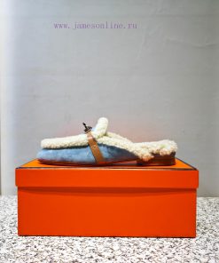 Top Hermes Kelly Buckle Series Woolen Half Slippers H Woolen TrailersOriginal purchase and d7sc5f2sg