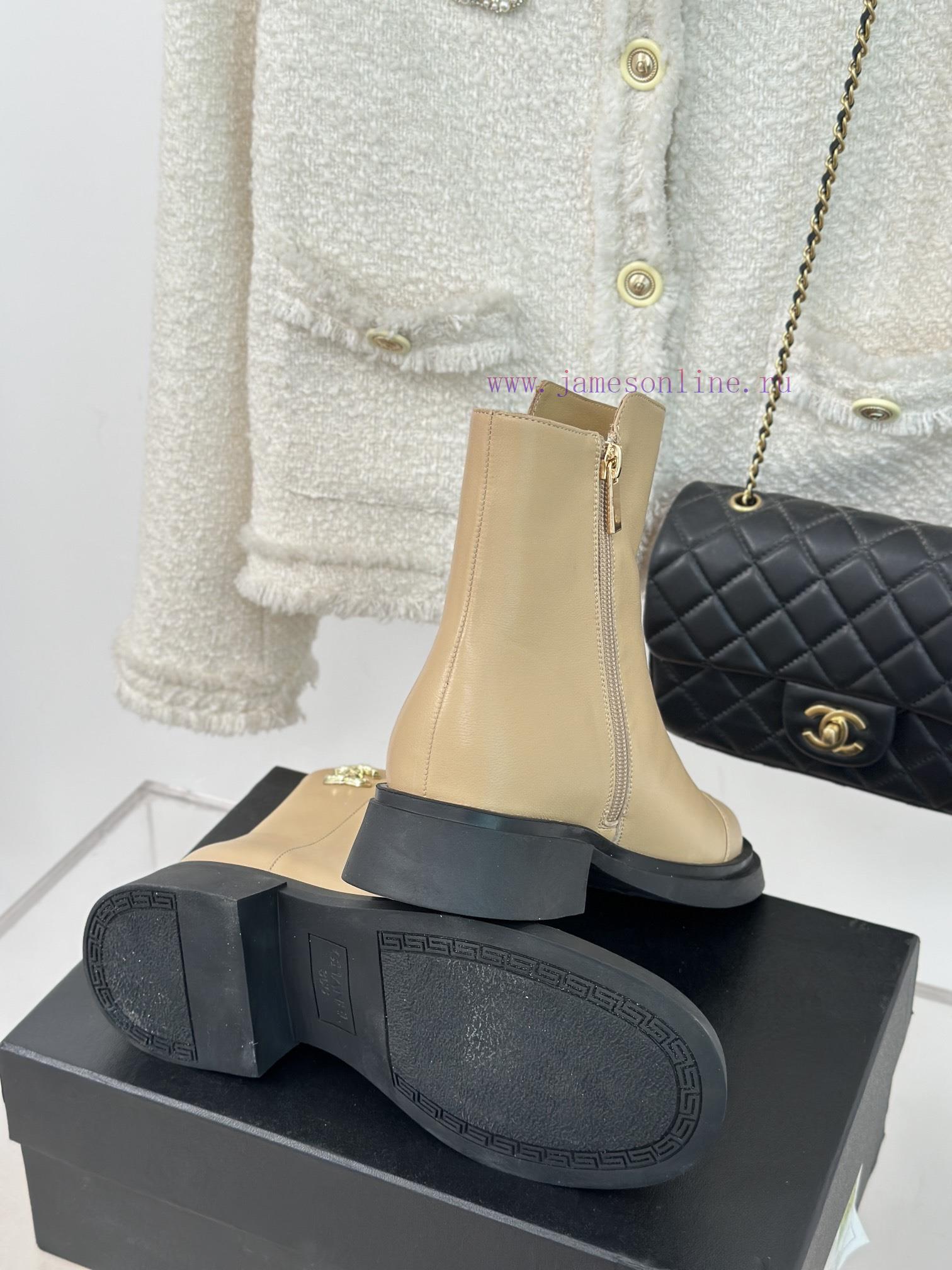 Chanel | Chanel 23c New ProductDouble C-side zipper short boot seriesThe shoe upper is made s59ia0cw - Image 10