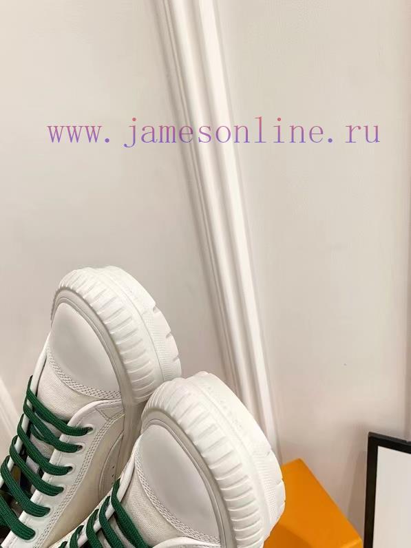 The LV Squad high top sneakers feature a blend of cotton canvas and calf leather trim, with jxmqutn2 - Image 8