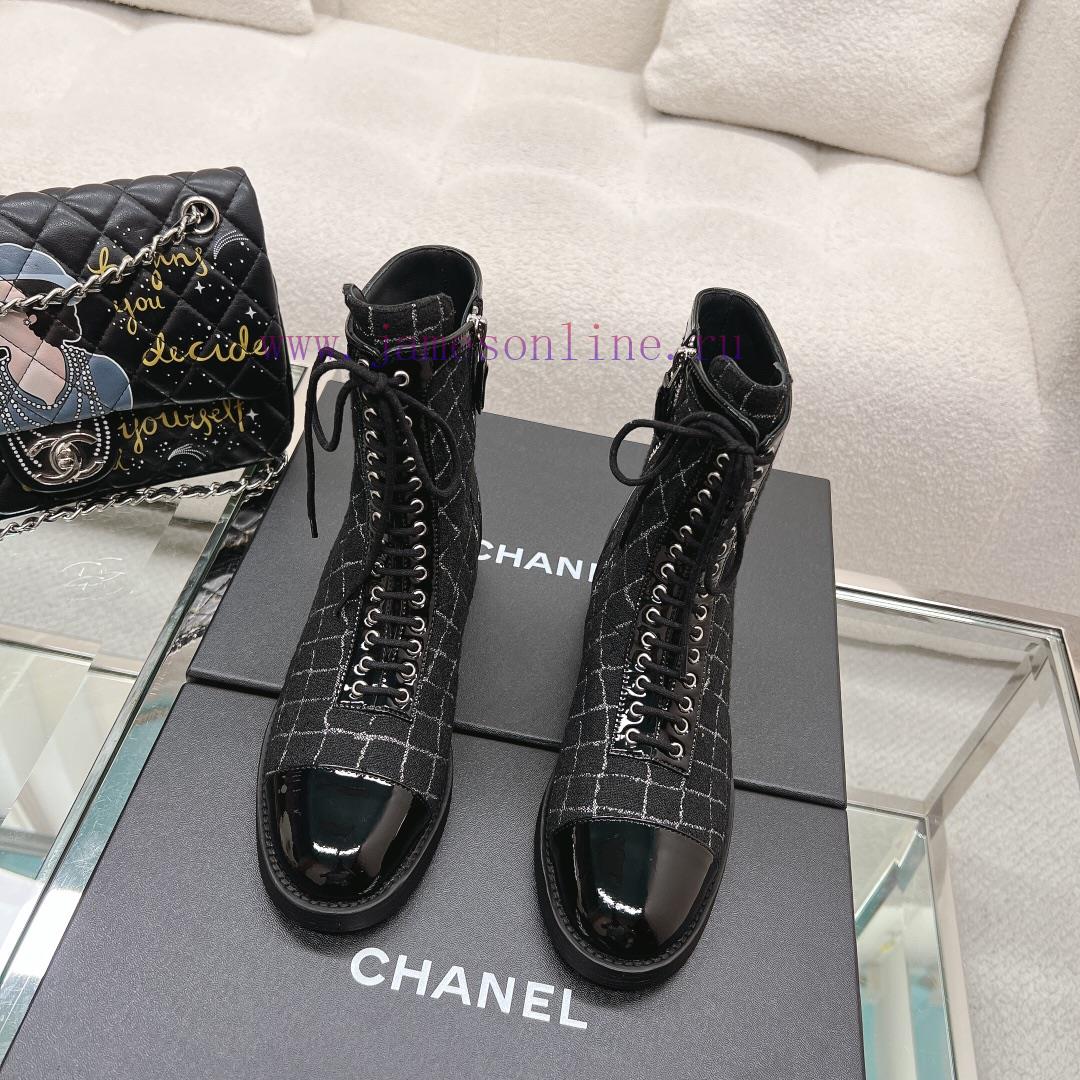 Top qualitychanel fw23 mew arrival~Chanel 2023 Autumn/Winter New Pull up Short Boots-MATERIAnqroraxq - Image 2