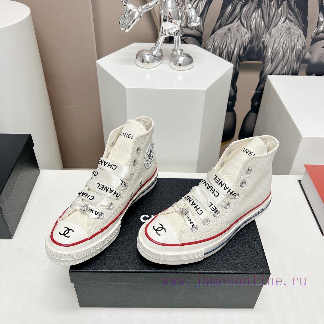 Top tierChanel C Home 2023 vs Spring/Summer Hot Canvas Leisure SeriesThick soled letter canvdxcnm1tu - Image 4