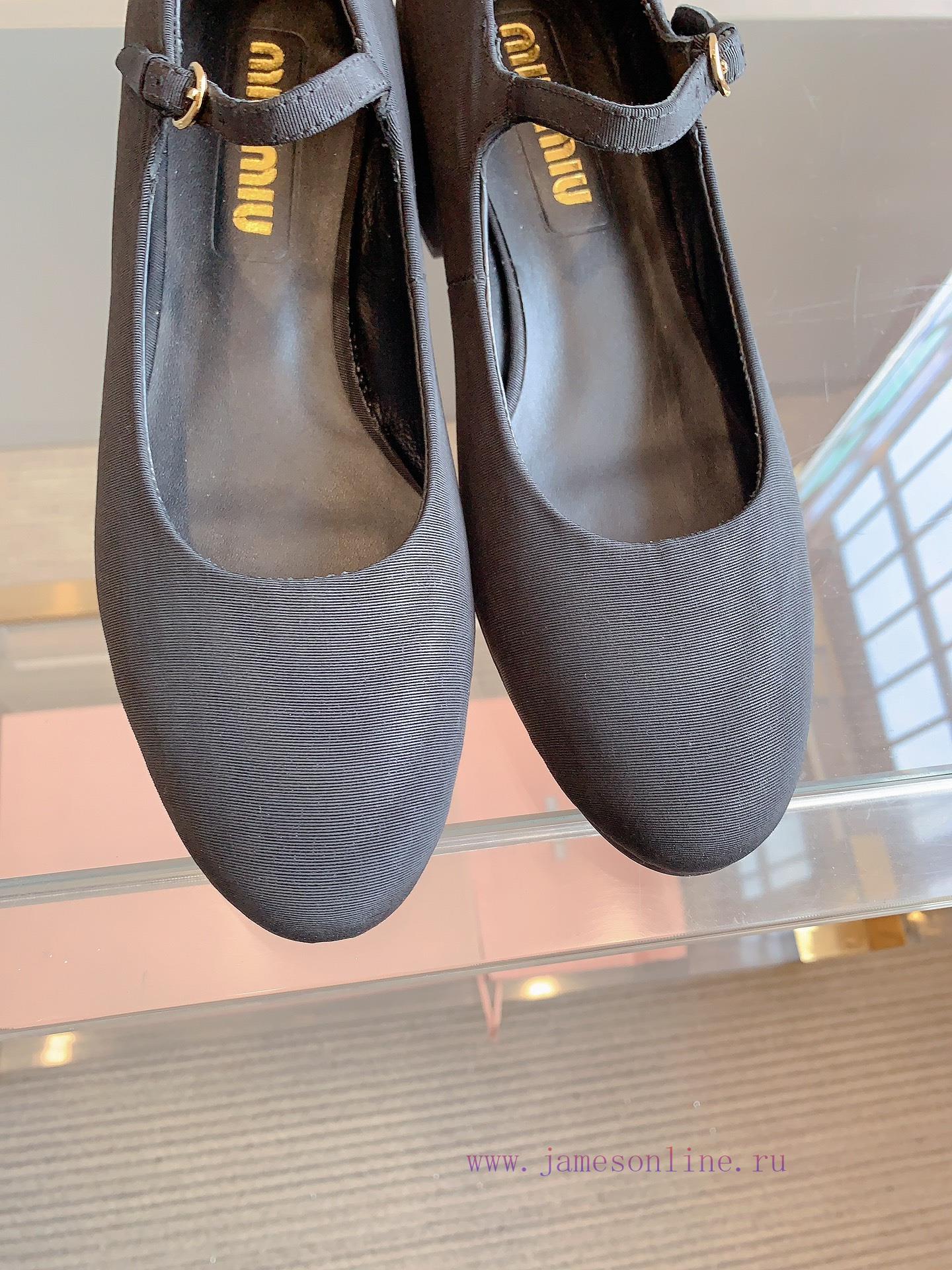Miu's new thick heel Mary Jane single shoe show, the latest single shoe thick heel design incr7j94nb - Image 6