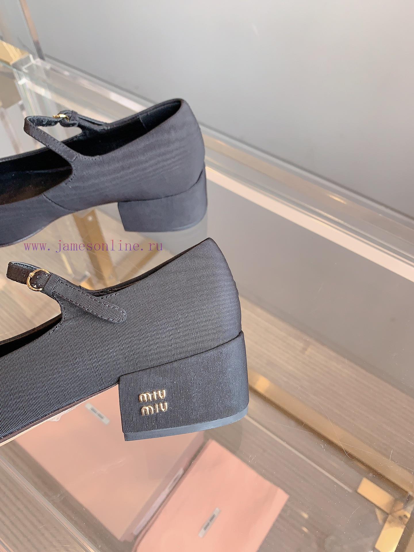 Miu's new thick heel Mary Jane single shoe show, the latest single shoe thick heel design incr7j94nb - Image 8