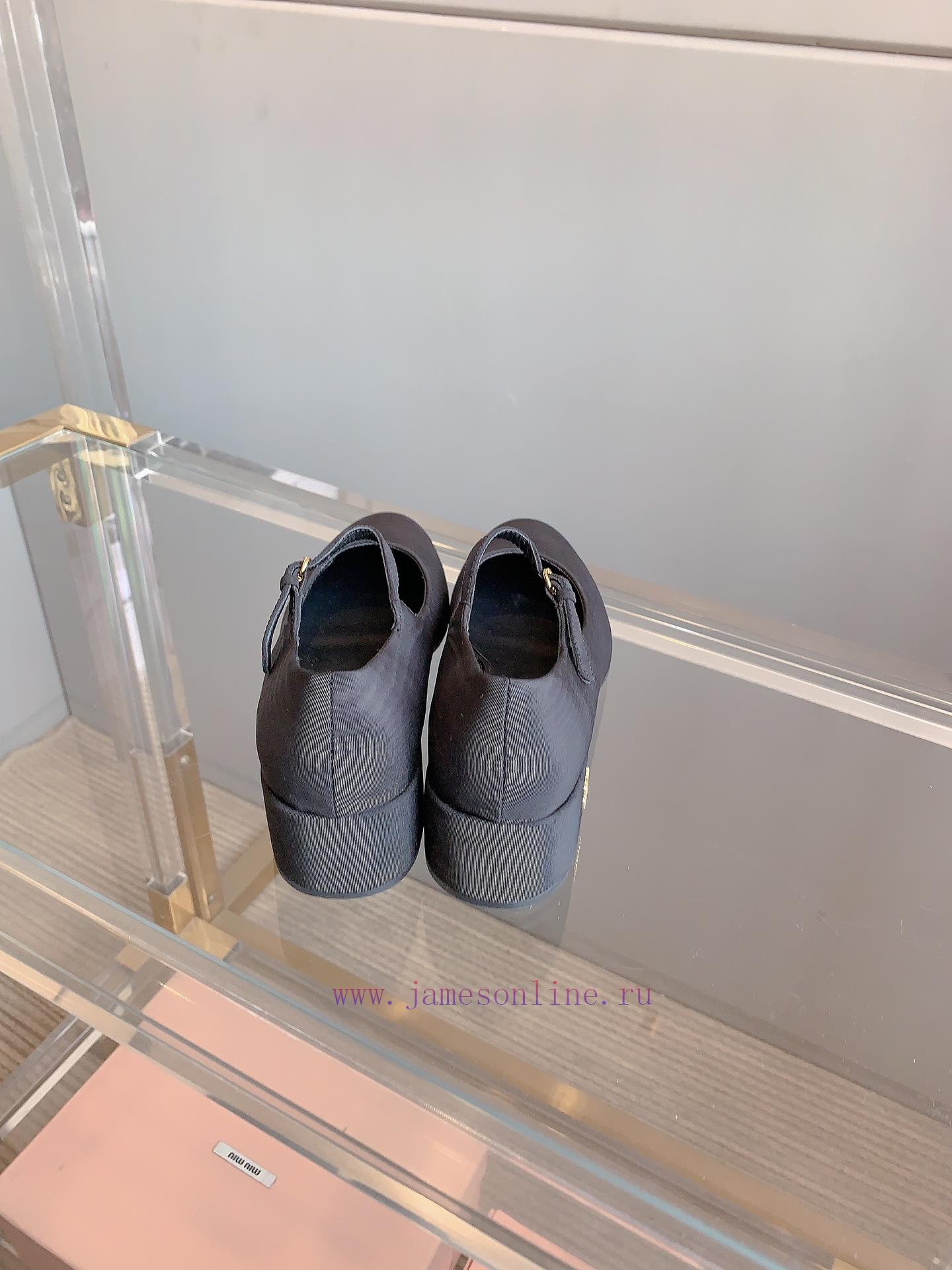 Miu's new thick heel Mary Jane single shoe show, the latest single shoe thick heel design incr7j94nb - Image 9