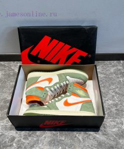 Top Jordan Air Jordan 1 High OG Cratf "Celadon" High Top Green Orange ️ This shoe adopts a p6w30wnrx