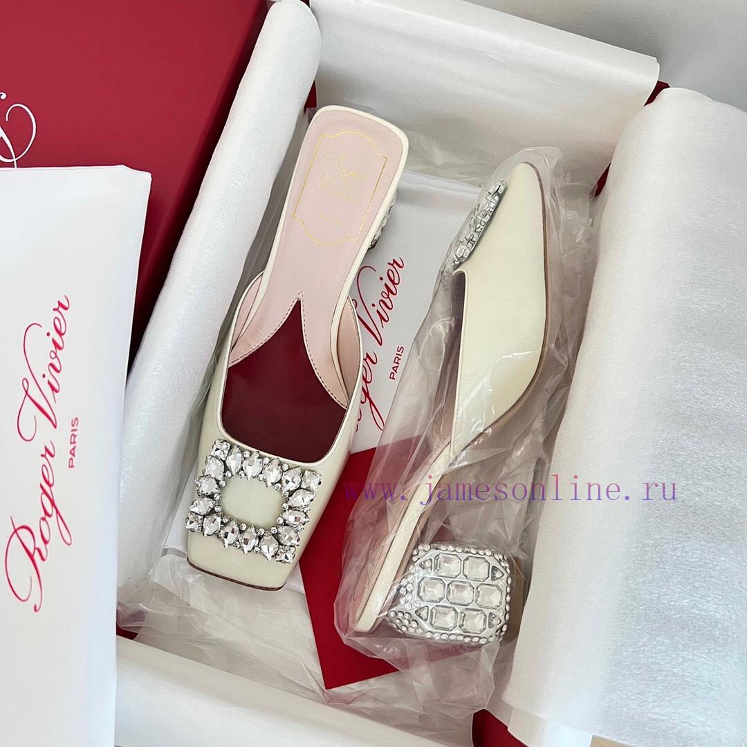 𝑹𝒐𝒈𝒆𝒓𝑽𝒊𝒗 * 𝒆𝒓 New Jewel Heel Sparkling Diamond Inlaid High Heel Half Drag | Top Purchasing L486yrn19 - Image 4