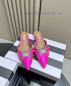 AQUAZZURA Golden Pineapple 2024 𝐒𝐒𝐧𝐞𝐰 Spring/Summer New Water Diamond Flat Shoes Aquazzura/P3pw4cole