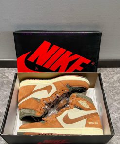 The Jordan Air Jordan 1 Element Gore Tex "Sky J Purple" high top green brown color scheme usfuqezhd9