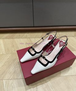 Top qualityRoger Viv * 24 Early Spring French KittenPainted leather with color blocked sheepat0ohgpv