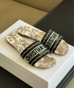Dior ss24 new arrival～CD Home Classic Embroidered Slippers 24 New ColorsExquisite three-dimelesn8aor