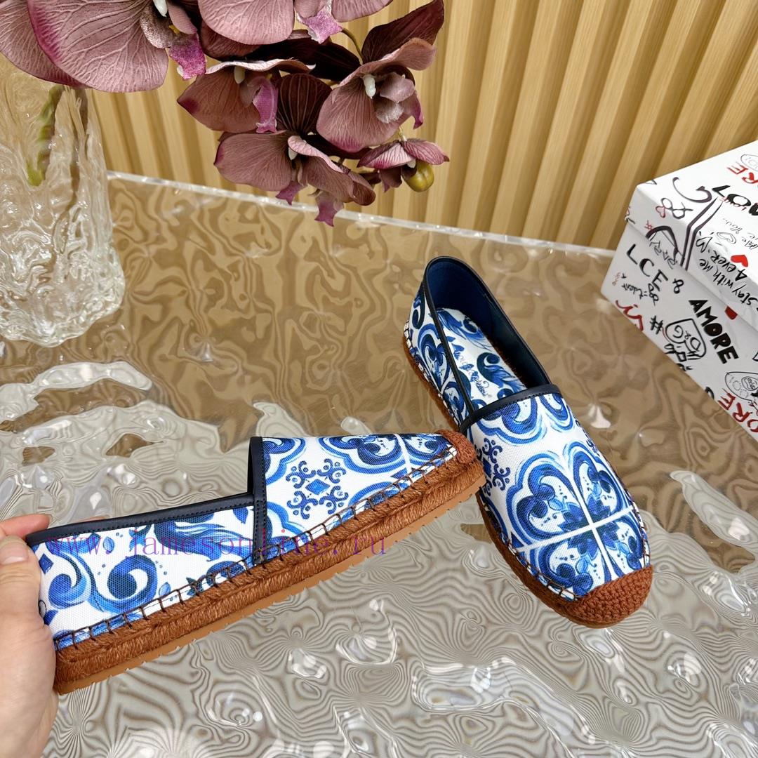 Dolce&Gabbana Banner printed fisherman's shoes——————————The style of D&G hemp bottom fishinglgg2ogzb - Image 8