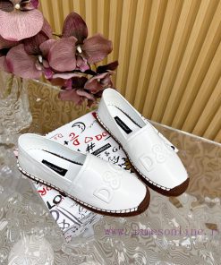 Dolce&Gabbana Banner embossed fisherman's shoes——————————The style of D&G hemp bottom fishin032u9v09