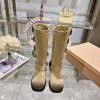 Miumiu 2024 autumn and winter new limited edition lock mouth short boots, new color hot bootjbdr58r1