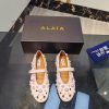 ALAIA's latest ballet shoes for 2024, featuring a unique heart-shaped design and a sexy look6lbxtgaq