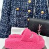 Balenciaga | Balenciaga 24S New Product Letter Embroidered Thai Thick Bottom Di Hairy Slippedyrozhc9