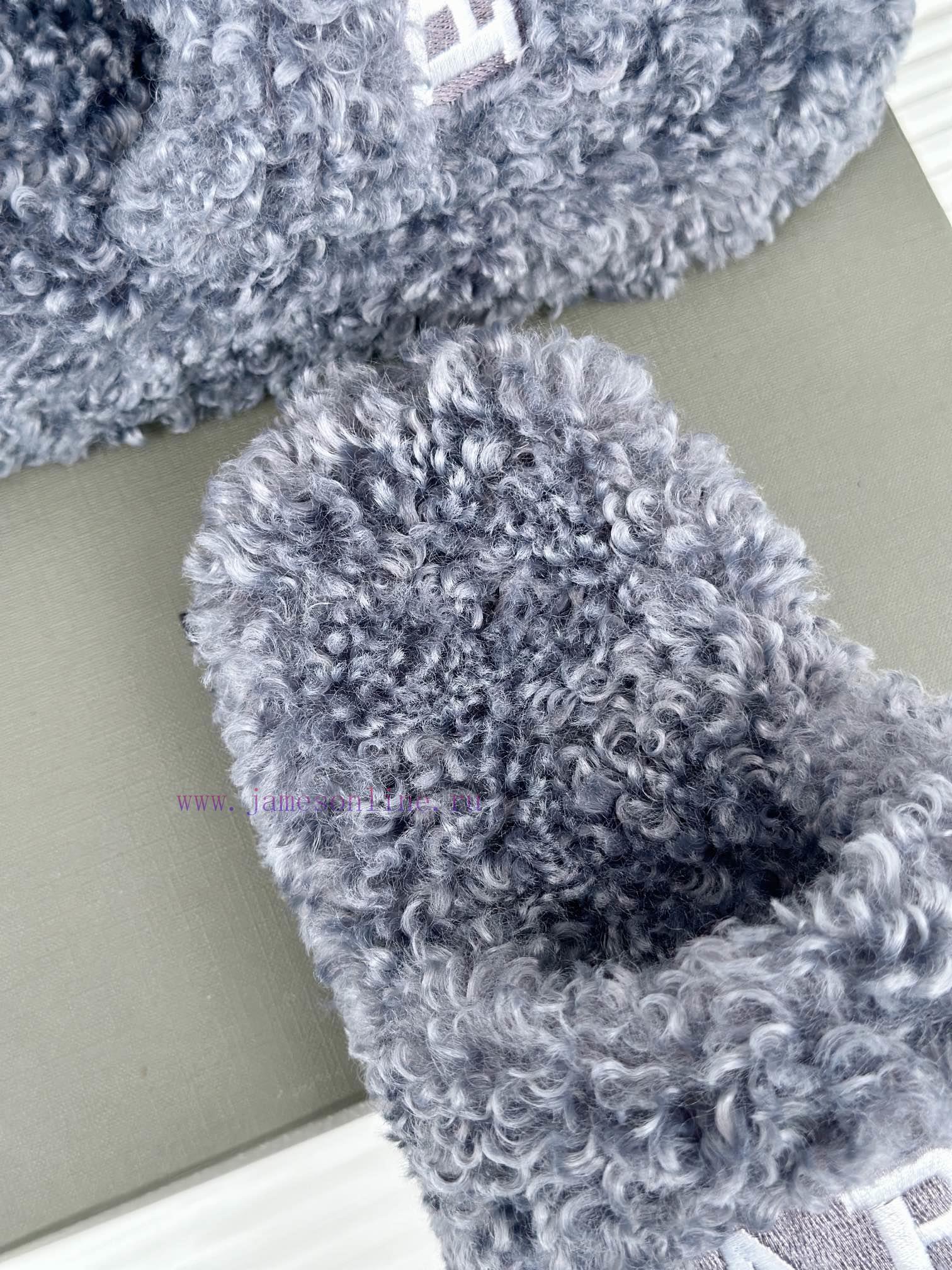 Balenciaga | Balenciaga 24S New Product Letter Embroidered Thai Thick Bottom Di Hairy Slippeuopnlcxw - Image 9