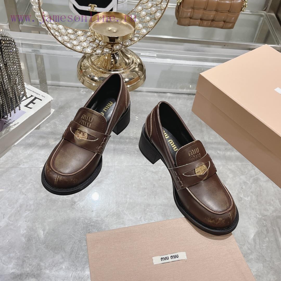 24 Autumn/Winter New Collection: Changmiumiu's newly released high-heeled coin loafers are hxdwudhq0 - Image 3