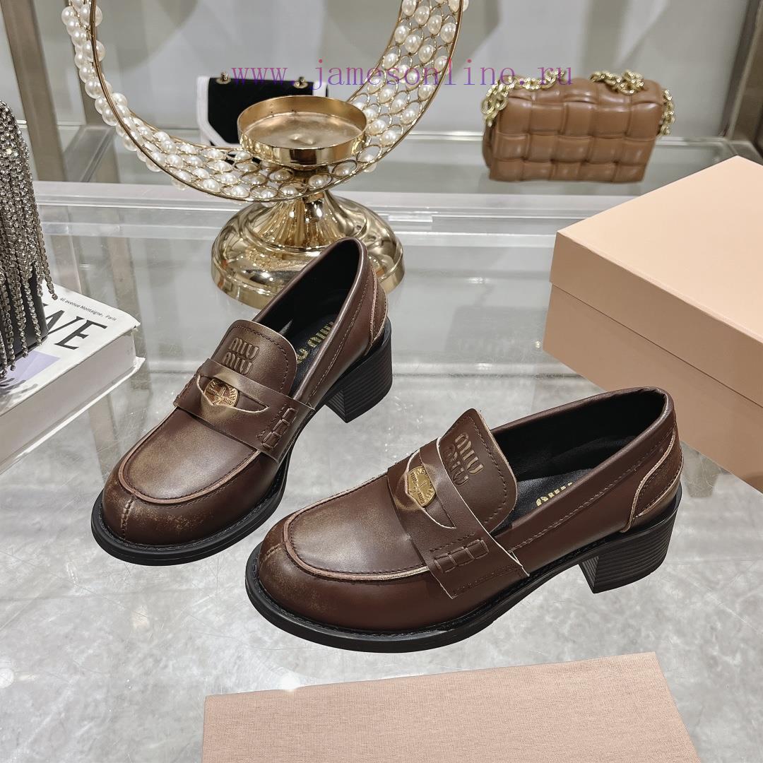24 Autumn/Winter New Collection: Changmiumiu's newly released high-heeled coin loafers are hxdwudhq0 - Image 4