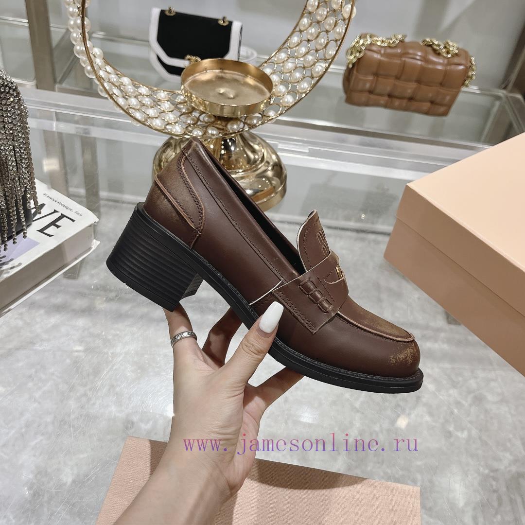 24 Autumn/Winter New Collection: Changmiumiu's newly released high-heeled coin loafers are hxdwudhq0 - Image 6