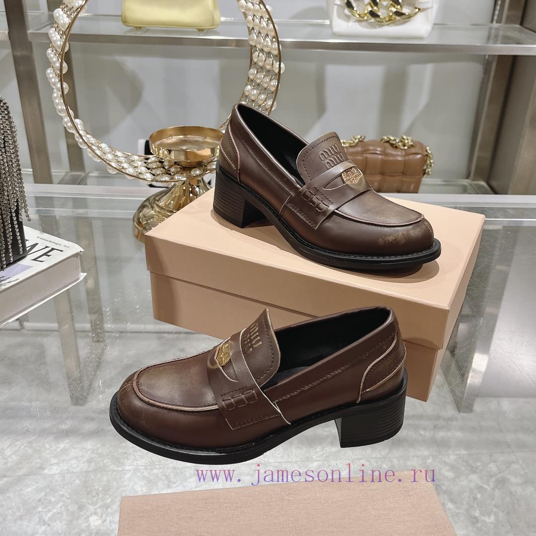 24 Autumn/Winter New Collection: Changmiumiu's newly released high-heeled coin loafers are hxdwudhq0 - Image 7