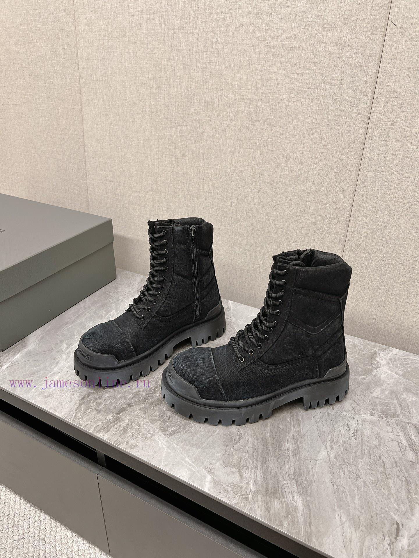 Balenciaga Balenciaga | New autumn and winter couple high top distressed vintage style, inteasteud4w - Image 3