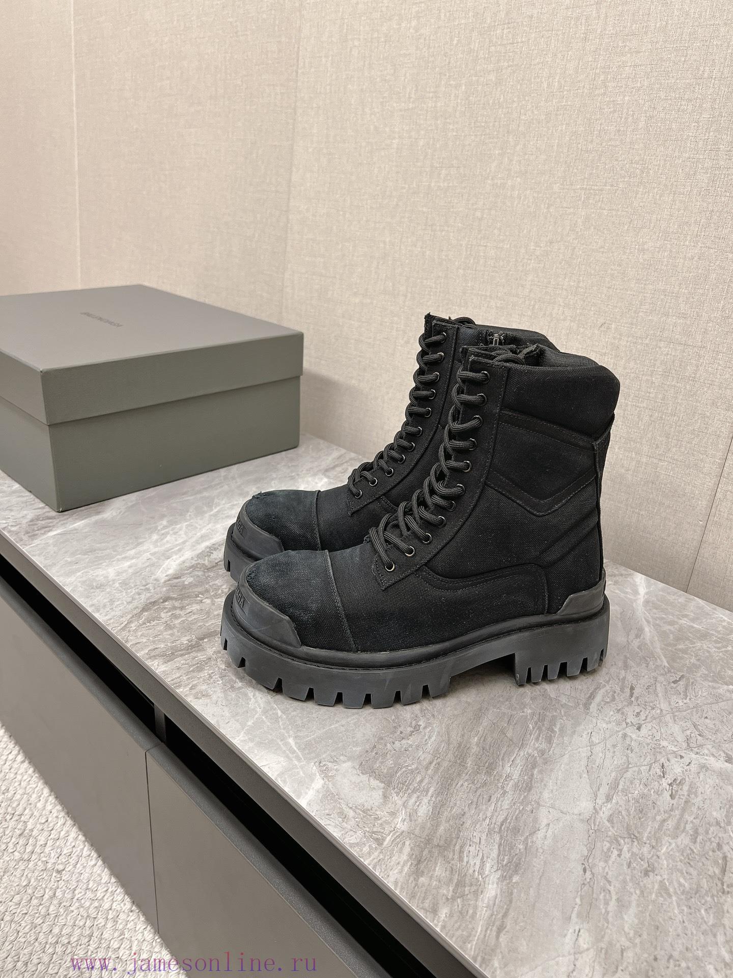 Balenciaga Balenciaga | New autumn and winter couple high top distressed vintage style, inteasteud4w - Image 5