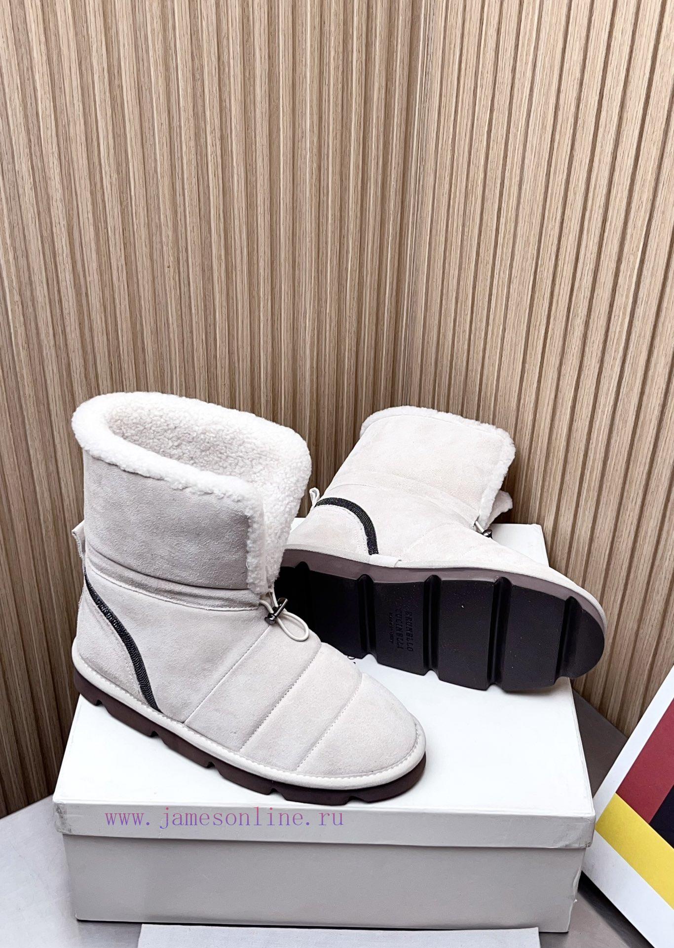 Top tierBrunello Cucinelli 24ss Winter New Snow Boots Lamb Bun BootsBC has the authentic Itaxb6vbqm5 - Image 8