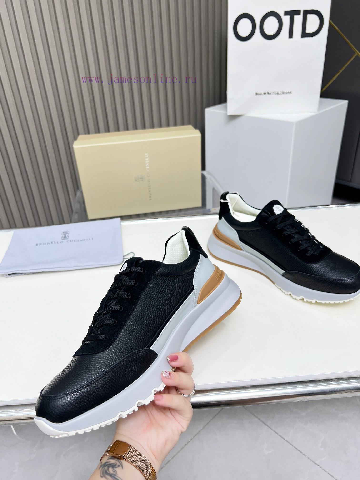 BrunelloCucinelli 🦁 Top Four Seasons Classic Casual Men's Sports Shoes Newly Revised and Upgifcqf03v - Image 4