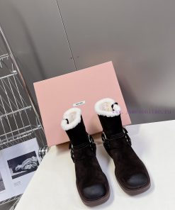 Top tier Miumiu autumn and winter limited edition walking bootsOne of the most worthwhile bocbr0hm4y