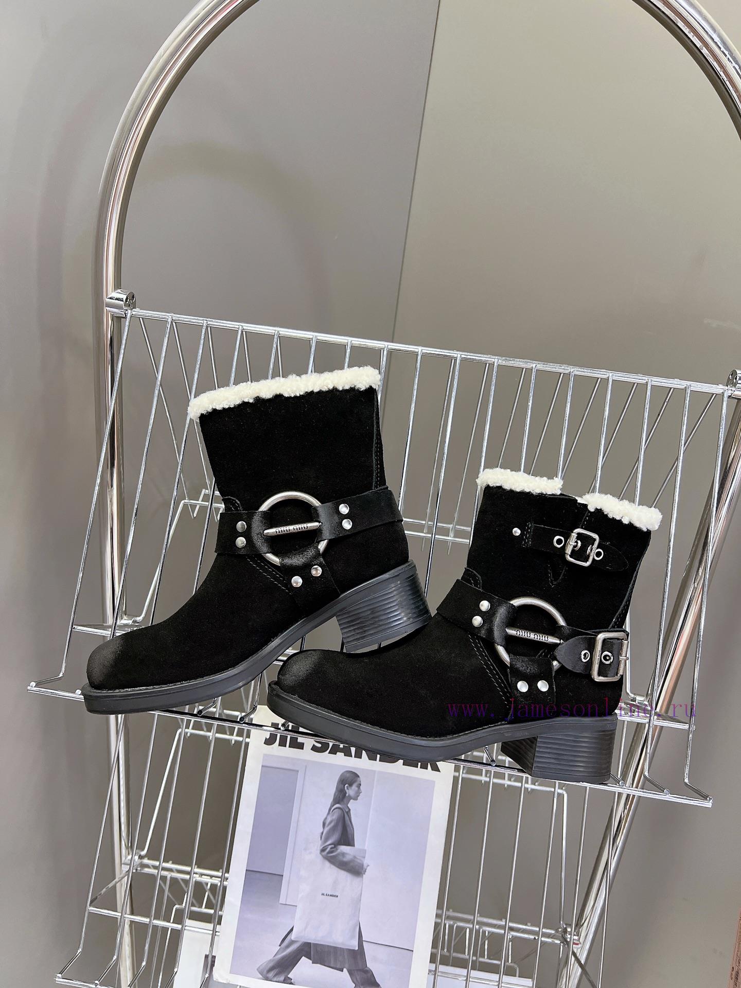 Top tier Miumiu autumn and winter limited edition walking bootsOne of the most worthwhile bo18ji35xf - Image 7