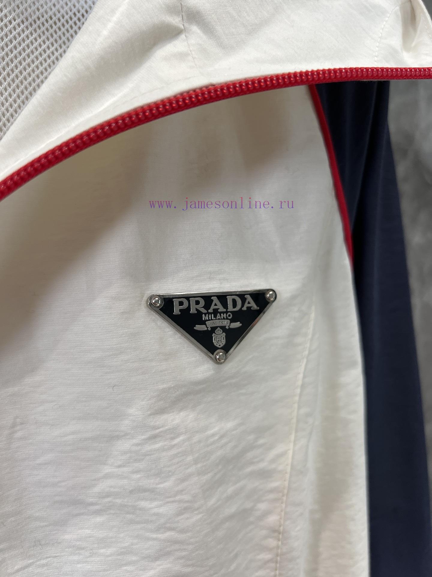 ZT60702 Prada 25Ss Early Spring New Collection Color Contrasting Edge Triangular Logo Decorativ 3aw4ga6i - Image 6