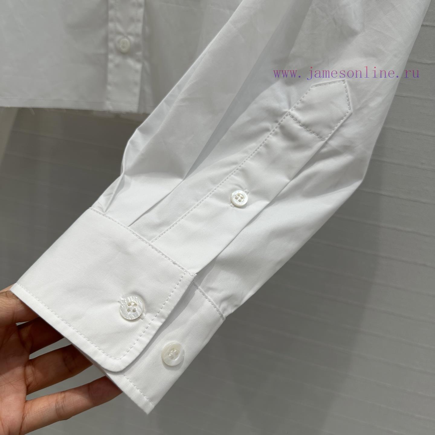 BC77356 Miu Miu Girls' Dressing: Intellectuals Minimalist Style Short Shirt Customization Pure 2rtchrm6 - Image 8