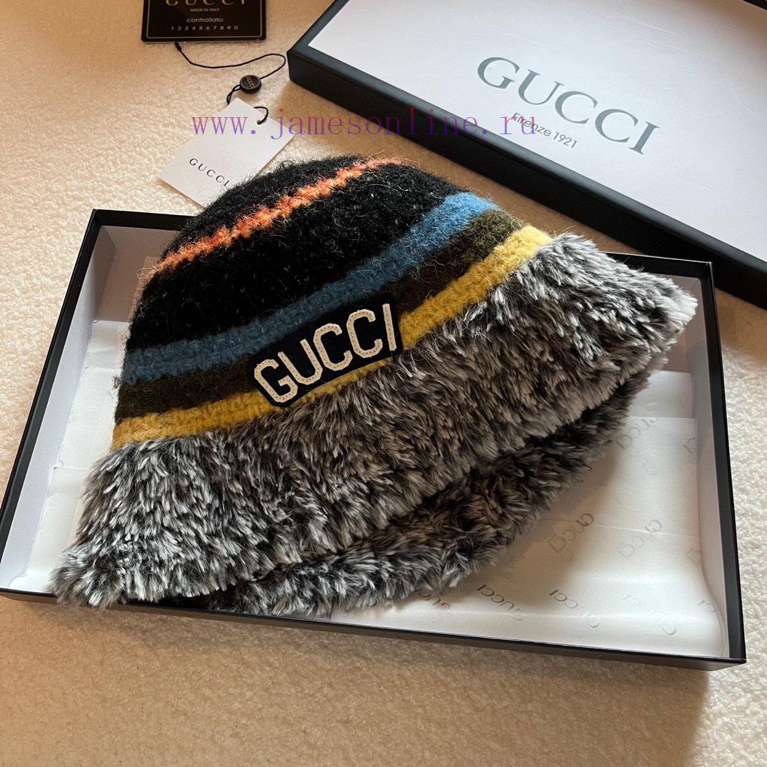 GucciGucci autumn and winter new wool fisherman hat, color blocking design, super versatile,z7ct8k55 - Image 7
