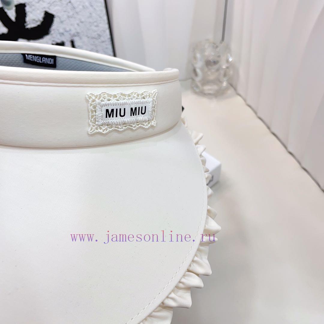 Miumiu lace empty top hat016nrccx - Image 8