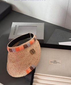 Balenciag's new ethnic style sun shading straw woven hatAn increasingly rare style that comkidwzztp